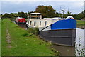 Boats moored on the canal embankment at Ansty in CV7 9QA
