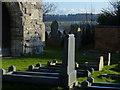 Graves at St Helen's church in Saddington in Saddington