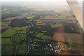 Anderby and ridge and furrow fields: aerial 2015 in Anderby