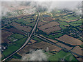 The A12 at Howe Green from the air in CM2 7SZ