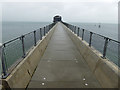 The access bridge to the RNLI lifeboat station Bembridge (IOW) in PO35 5XT