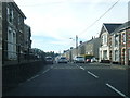A474 heads west through Garnant in SA18 2EP