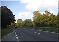 The A22 south of Caterham in CR3 6BG