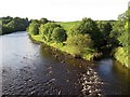 River South Tyne from Haltwhistle by-pass bridge in NE49 9JL