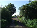 Field entrance off Mill Road in IP14 4SF