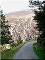 View of Yr Eifl from the Nant Gwrtheyrn road in LL53 6NN