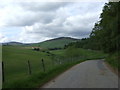 Road up Glenkindie in AB33 8ST