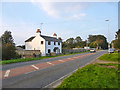 A1304 approaching Six Mile Bottom level crossing in CB8 0XF