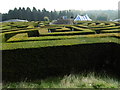Looking across the maze at Leeds Castle in ME17 1PT
