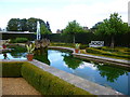 Fountain in the walled garden at Houghton Hall in PE31 6UE