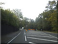Traffic barrier on Shirley Church Road, Addington in CR0 5AY