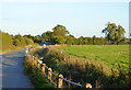 Road and pasture west of Lapley, Staffordshire in ST19 9QH