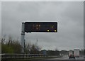 Information sign, M1, southbound in Cosby & South Whetstone Ward