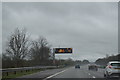 Information sign, M1, southbound in LE17 5LG