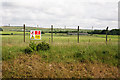 MoD Porton danger area boundary fence, and building within in SP4 0JN