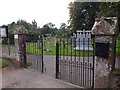 Gated entrance to Tannadice cemetery in DD8 3FA