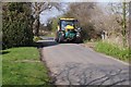Tractor on Kingston Lane in BN16 1BU