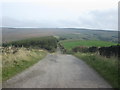 Harrop Edge Lane looking north in OL3 5UT