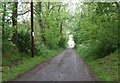 The road down from Sundayswells farm in AB31 4PQ