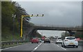 Overbridge, M1, southbound in Flore
