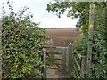 Public footpath sign and gate in DN36 4RH