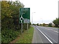 Louth road roundabout sign A16 in DN33 2LD
