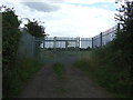 Gated entrance on Blunham Road in MK44 3PD