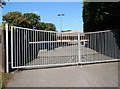 Cullompton: gated entrance to Plymouth Brethren chapel in EX15 1GE