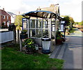 Copplestone railway station passenger shelter in EX17 5HN