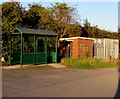 Bus shelter and electricity substation, Rogiet in NP26 5JF