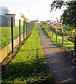 Path between fences, Rogiet in NP26 5JF