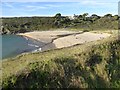 The beach at Poldhu Cove in TR12 7HU