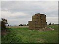 Strawstack by site of former farm in DN17 3JE