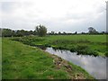 Looking East along the Congresbury Yeo River towards Wrington in BS40 5LL
