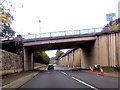 Overbridge over A470 near council offices in LL40 2YY
