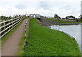 Footbridge at the entrance to Kings Orchard Marina in WS13 8GE