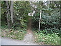 Footpath into Knepp Park in RH13 8PL