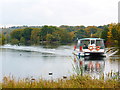 Trentham Lake and boat in ST4 8LH