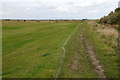 Sefton Coastal Path crossing Hesketh Golf Course, Marshside in PR9 9SZ