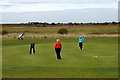Golfers on Hesketh Golf Course, Marshside in PR9 9SZ