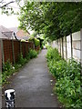 Footpath alongside Elton Cricket Club in BL8 1YW