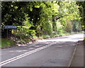 Woodchester boundary sign facing Rodborough in GL5 5DY