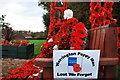 Werrington Poppy Man in Staffordshire (British Legion Poppy Appeal) in ST9 0DT
