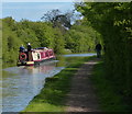 Narrowboat on the Grand Union Canal in Hatton