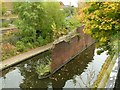 Brick wall in the middle of the canal in B16 0AB