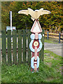 National Cycle Network milepost at Woodhorn in NE63 9YF