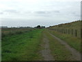 Farm track (footpath) beside the New Bedford River  in CB6 2EG