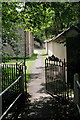 Side path leading to St Peter's Church, Over Wallop in Over Wallop