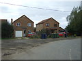 Houses on the corner of March Road (B1100), Tipps End in PE14 9SL