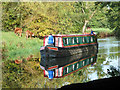 Narrow boat on River Kennet Navigation in RG7 4AH